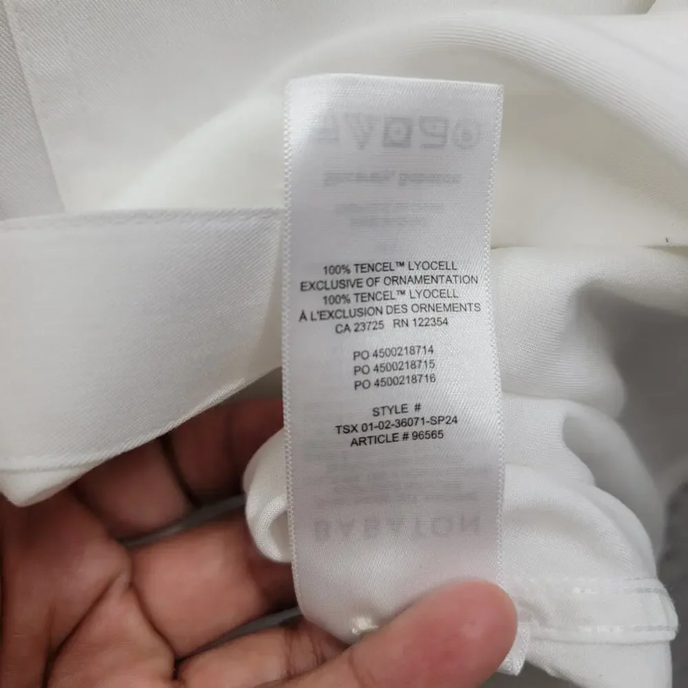 BABATON UTILITY RELAXED SHIRT, WHITE SIZE S - Picture 5 of 9